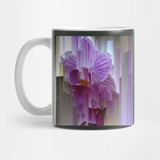 Glitched Purple Orchid by JillyBeanDesign